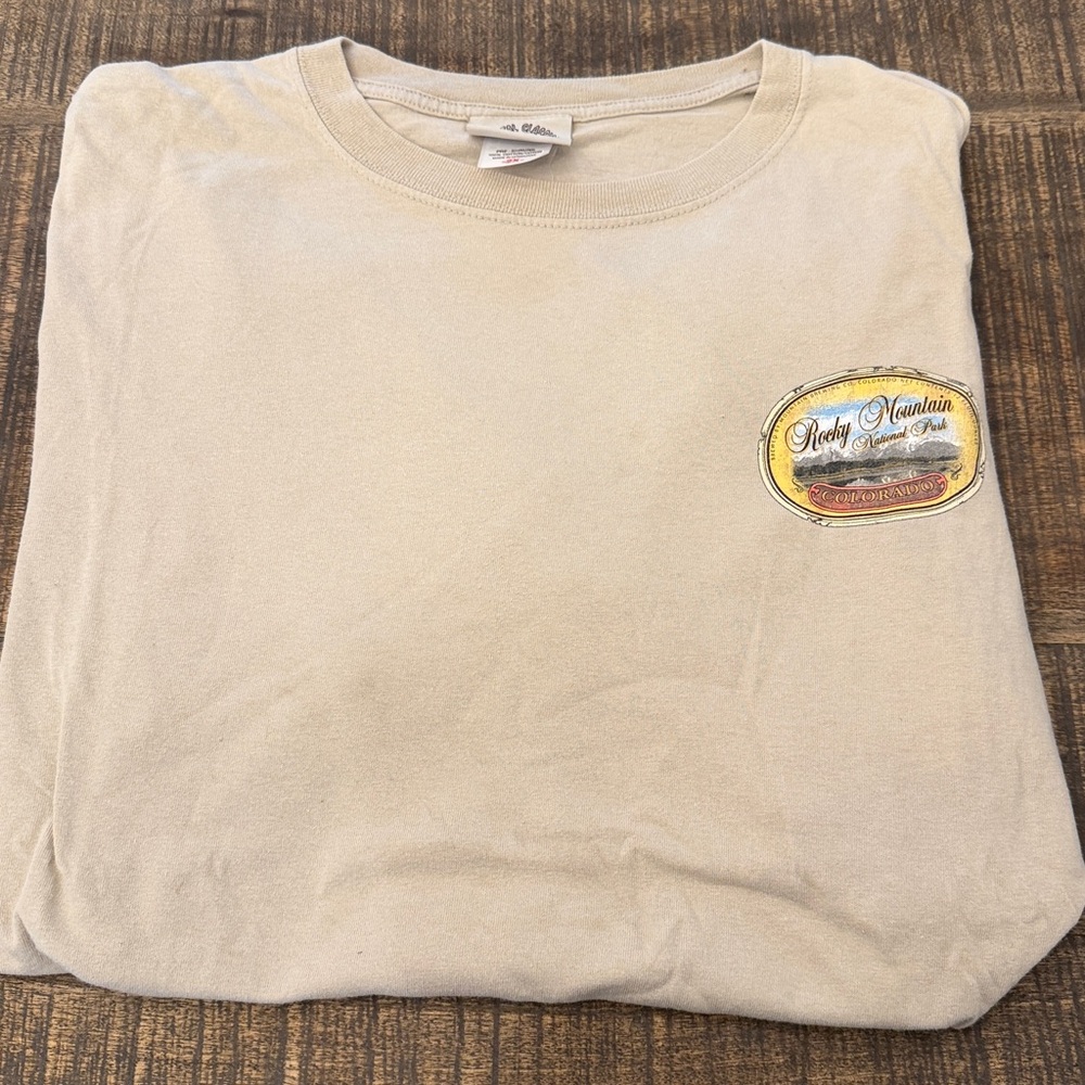 Rocky Mountain National Park Beige Graphic T-Shirt